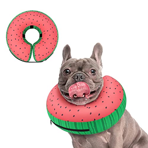 Supet Aufblasbares Hunde-Kegelhalsband, Genesungskopf-Kegel, Hundehals-Donut-Halsband, Erholung, E-Halsbänder für Hunde nach Operationen von Supet
