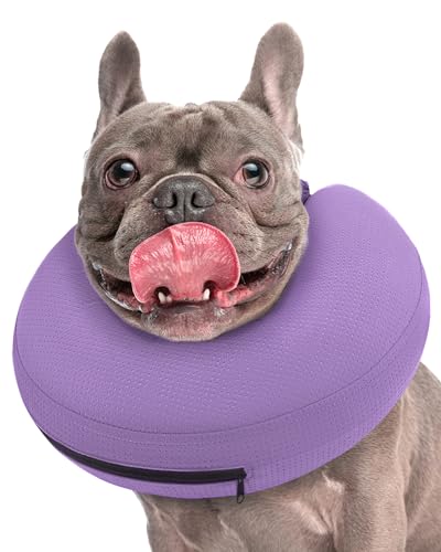 Supet Aufblasbares Hunde-Kegelhalsband für Donut nach Operationen, weiche Hundekegel für kleine, mittelgroße und große Hunde, Haustiere, E-Halsband, Donut-Halsband, Alternative nach Operationen von Supet