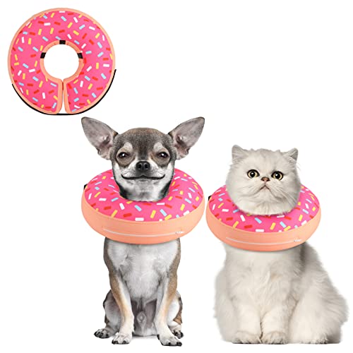 Supet Aufblasbares Hundekegel-Halsband für große mittelgroße kleine Hunde, weiches Kegelhalsband für Hunde Katzen nach Operation, Ecollar Hundehals Donut Hundekegel Alternative von Supet