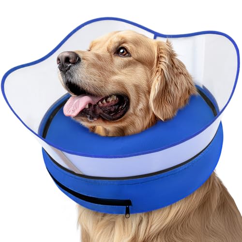 Supet Erhöhtes aufblasbares Hundekegelhalsband, um das Lecken zu stoppen, weiche Hundekegel-Alternative nach Operationen, Hundehalsband, Donut-Halsband für kleine, mittelgroße und große Hunde Supet Erhöhtes aufblasbares Hundekegelhalsband, um das Lecken zu stoppen, weiche Hundekegel-Alternative nach Operationen, Hundehalsband, Donut-Halsband für kleine, mittelgroße und große Hunde von Supet