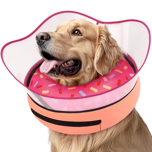 Supet Erhöhtes aufblasbares Hundekegelhalsband, um das Lecken zu stoppen, weiche Hundekegel-Alternative nach Operationen, Hundehalsband, Donut-Halsband für kleine, mittelgroße und große Hunde Supet Erhöhtes aufblasbares Hundekegelhalsband, um das Lecken zu stoppen, weiche Hundekegel-Alternative nach Operationen, Hundehalsband, Donut-Halsband für kleine, mittelgroße und große Hunde von Supet