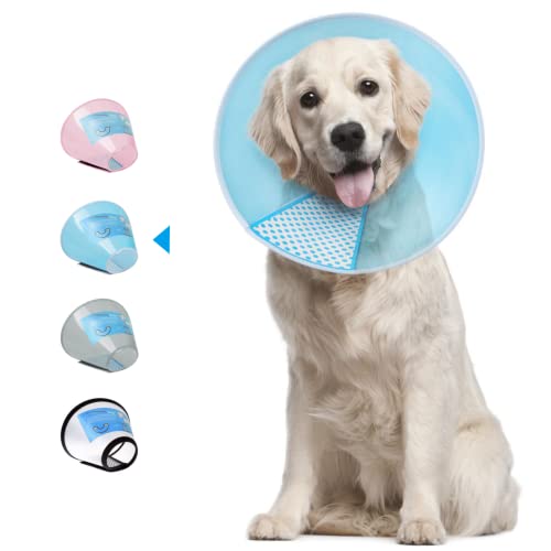 Supet Halsband für Haustiere Schutzhalsband Kegelhalsbänder aus Kunststoff Spezialschutz für Katzen kleine Hunde von Supet
