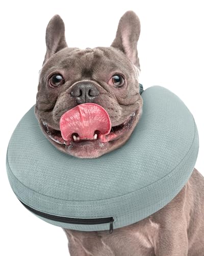 Supet Halskrause Hund, Aufblasbares Halskrause für Hunde und Katzen Alternative Nach der Operation, Einstellbar Bequem Schutzkragen von Supet