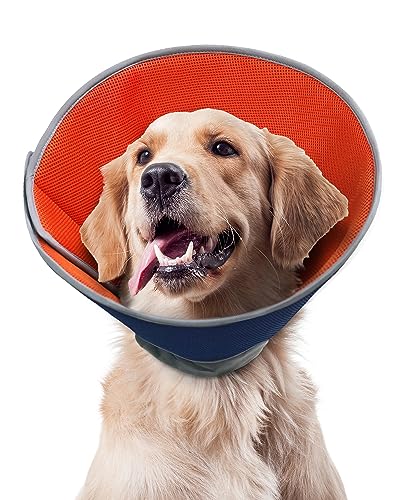 Supet Hundehalsband, Halsband für Hunde und Katzen, Alternative nach Operationen, Verstellbares, bequemes Schutzhalsband für Haustiere 2 von Supet