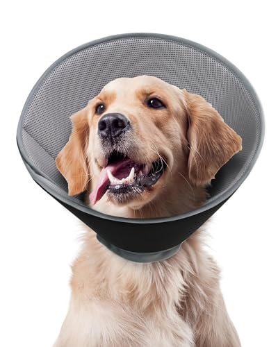 Supet Hundehalsband, Halsband für Hunde und Katzen, Alternative nach Operationen, Verstellbares, bequemes Schutzhalsband für Haustiere von Supet
