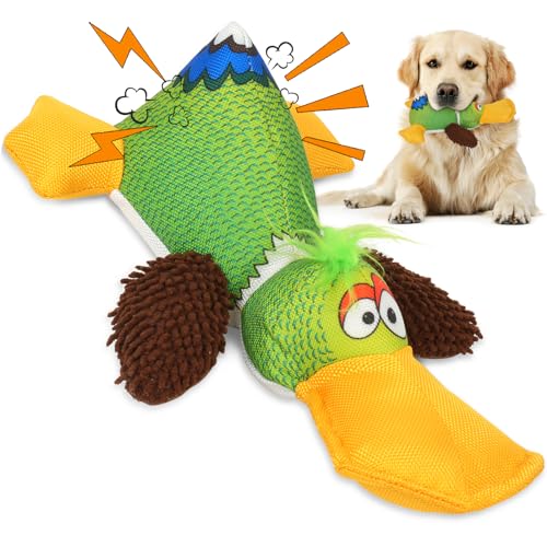 Supet Hundespielzeug, Quietschspielzeug, Hundespielzeug, 01-Duck von Supet