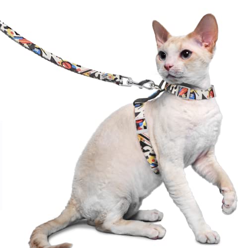 Supet Katzengeschirr und Leine, ausbruchsicher Katzenweste für kleine große Katzen, verstellbare Katzenhalsbänder, Geschirre und Leinen zum Gehen, leichtes Kätzchengeschirr Supet Katzengeschirr und Leine, ausbruchsicher Katzenweste für kleine große Katzen, verstellbare Katzenhalsbänder, Geschirre und Leinen zum Gehen, leichtes Kätzchengeschirr von Supet