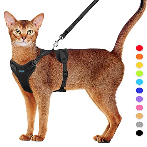 Supet Katzengeschirr und Leine Set Fluchtsicheres Kätzchengeschirr Verstellbares Katzenwestengeschirr mit Reflexstreifen Universelle Katzenleine und -Geschirr für Katzen/Welpen M Supet Katzengeschirr und Leine Set Fluchtsicheres Kätzchengeschirr Verstellbares Katzenwestengeschirr mit Reflexstreifen Universelle Katzenleine und -Geschirr für Katzen/Welpen M von Supet