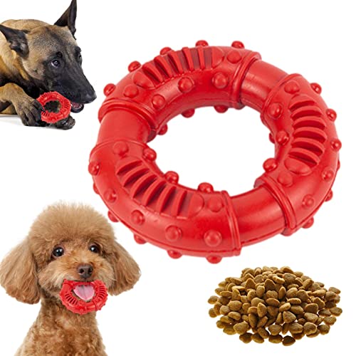 Suphyee Kauspielzeug für Welpen zum Zahnen, Kauspielzeug für Hunde - Bissfestes Beißspielzeug für Hunde,Kaubares Haustier-Puzzlespielzeug mit Donut-förmigem Design für kleine und mittelgroße Hunde von Suphyee