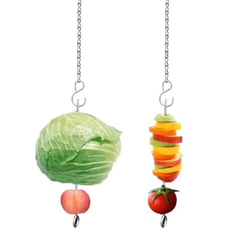 2 Packungen Hühner-Gemüse-Spieß zum Aufhängen von Gemüse, Spielzeug, Huhn, Obst-Futterspender für Hähne, Hahn, Ente, Geflügel, große Vögel 2 Packungen Hühner-Gemüse-Spieß zum Aufhängen von Gemüse, Spielzeug, Huhn, Obst-Futterspender für Hähne, Hahn, Ente, Geflügel, große Vögel von Supkeyer