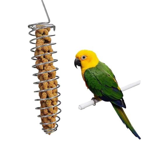 Vogelfutterspender für Papageien, Leckereien, Obst, Gemüse, Samen, Futterkorb, Werkzeug, Edelstahl, Käfigzubehör für afrikanische Graupapageien, Kakadu, Sittiche, Nymphensittiche Vogelfutterspender für Papageien, Leckereien, Obst, Gemüse, Samen, Futterkorb, Werkzeug, Edelstahl, Käfigzubehör für afrikanische Graupapageien, Kakadu, Sittiche, Nymphensittiche von Supkeyer