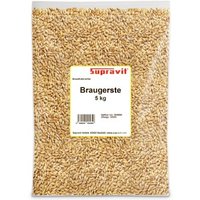 Supravit Braugerste - Ergänzungsfutter für Hühner und Tauben - energiereiches Zusatzfutter liefert wertvolle Kohlenhydrate - leicht verdaulich und gut verträglich 5 kg von Supravit