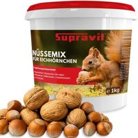 Supravit Frische Nüsse-Mix Eichhörnchen Futter 1kg | Ganzjahresfutter für Eichhörnchen von Supravit