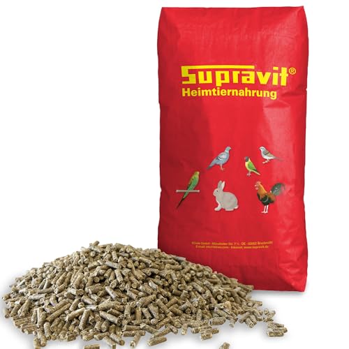 Supravit Hasenfutter & Kaninchenfutter 25kg - Alleinfutter für Zwergkaninchen, Kaninchen & Hasen - ideal als Zucht und Aufzuchtfutter geeignet von Supravit