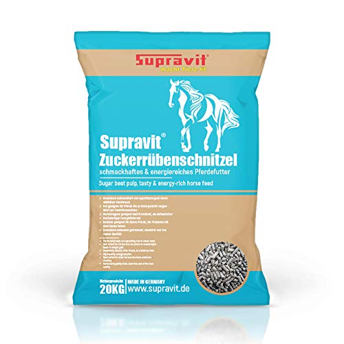 Supravit Rübenschnitzel 20kg | schmackhaftes & energiereiches Pferdefutter | Zuckerrübenschnitzel für Pferde I hoher Anteil an Pektinen für eine gesunde Darmflora I Ideal für Sportpferde geeignet von Supravit