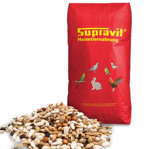 Supravit Super Diät Taubenfutter 25kg ohne Mais für Tauben während der Reisesaison | Futter für Tauben für mehr Kondition | ausgewogene Körnermischung | Vogelfutter alle Tauben-Rassen von Supravit