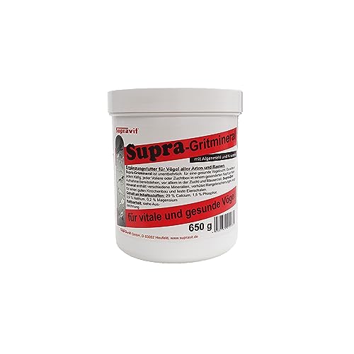 Supravit Supra-Gritmineral 650g – Vogelgrit, Ergänzungsfutter für Vögel von Supravit