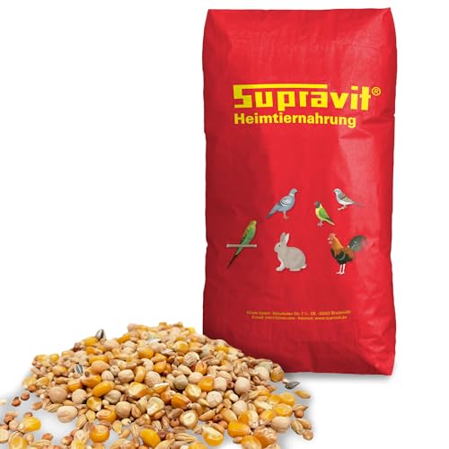 Supravit Taubenfutter 25kg Basis | nahrhaftes Allroundfutter für Tauben | Klassische Futter Körnermischung für das ganze Jahr I Tauben Vogelfutter von Supravit