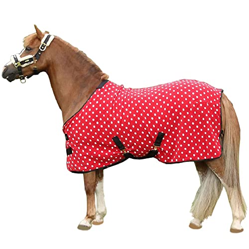 Supreme Products - Dotty Fleece Pferdedecke (130cm) (Rot) von Supreme Products