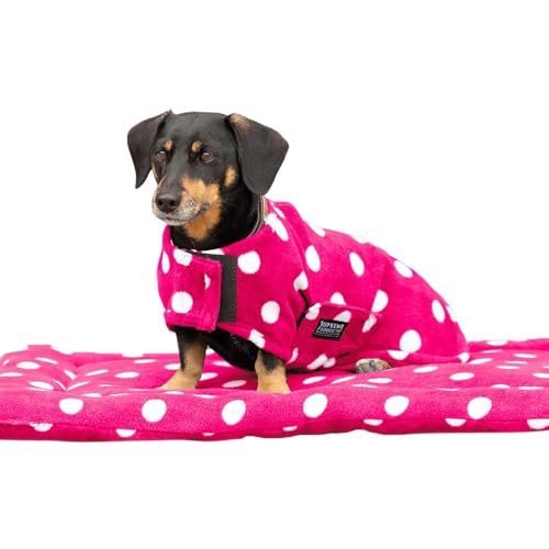 Supreme Products Hundemantel aus Fleece, gepunktet, Größe XXS, Paradiesrosa von Supreme Products