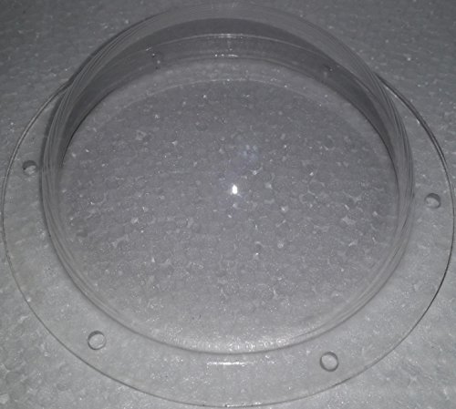 Supreme Tech Acryl-Dome/Kunststoff Hemisphere - Clear - 101mm Durchmesser, 12.7mm Flansch mit vorgebohrten Löchern von Supreme Tech