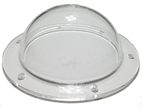 Supreme Tech Acryl-Dome/Kunststoff Hemisphere - Clear - 76mm Durchmesser, 12.7mm Flansch mit vorgebohrten Löchern von Supreme Tech
