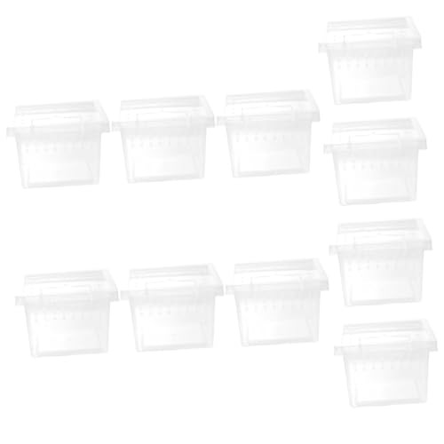 Supvox 10stücke Transparentes Reptilien-zucht-behälter Kunststoff Praktische Futterbox Für Eidechsen Spinnen Und Insekten Leicht Und Tragbar Für Außenbereich Mit Hoher Für Supvox 10stücke Transparentes Reptilien-zucht-behälter Kunststoff Praktische Futterbox Für Eidechsen Spinnen Und Insekten Leicht Und Tragbar Für Außenbereich Mit Hoher Für von Supvox
