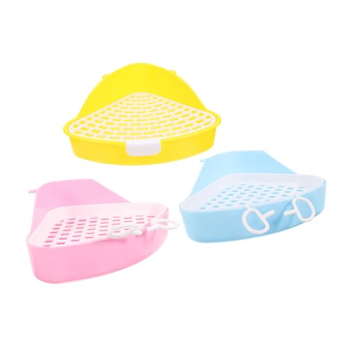 Supvox Katzentoilette 3er-Pack Dreieckige Form Töpfchen für Kleintiere Haustier-toilettentrainer Töpfchenunterlage für Den Innenbereich Chinchilla-Toilette Supvox Katzentoilette 3er-Pack Dreieckige Form Töpfchen für Kleintiere Haustier-toilettentrainer Töpfchenunterlage für Den Innenbereich Chinchilla-Toilette von Supvox