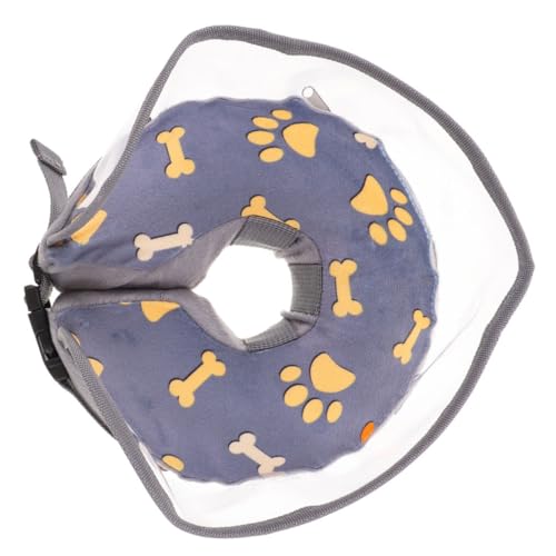Supvox Haustierhalsband - Aufblasbares Kegelförmiges Hundehalsband Sicheres PVC Bequem Leicht von Supvox