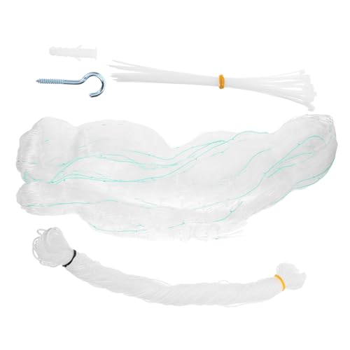 SUPVOX 1 Set Katzenbalkongeländernetz Babykatzenzubehör Gehege Katzennetzfänger Katzennetz Balkonkatzen Innenhaustierbalkonnetz Hundebalkon Sicherheitsnetz Katzenbalkonnetz Weißes Nylon von Supvox