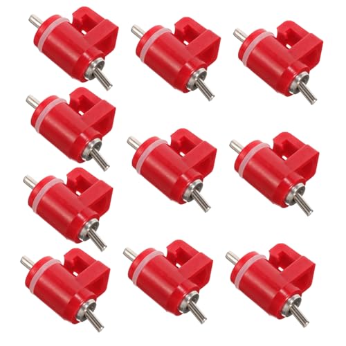 SUPVOX 10 Stück Teiliges Geflügel Wassernippel aus Langlebigem Automatische Tränke Ersatznippel für Hühner Eimer Wasserspender UV Beständig Geeignet für Mehrere Vögel Gleichzeitig von Supvox