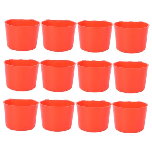 SUPVOX 12 Stück Teiliges Vogel futternapf Abnehmbar und Leicht Geeignet für Vogelkäfige Futter Wasserschale für Wellensittiche und Papageien Einfach zu Reinigen Installieren von Supvox