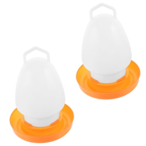 SUPVOX 2 STÜCK Automatischer Geflügel Wasserspender Kunststoff Tränke für Hühner Tauben Vögel Wasserversorgung für Haushalt und Geflügelfarm Wassersparend Sauber und Einfach zu Nutzen von Supvox