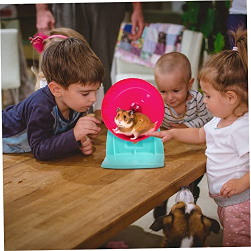 SUPVOX 2 STÜCK Hamster Laufrad Halter Stabile Halterung für Laufräder Leiser Einfacher Aufbau Geeignet für Kleintier Wasserflaschen Farblich Sortiert Platzsparend und Zufällige Farbe von Supvox