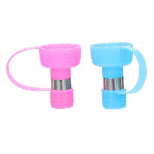 SUPVOX 2 STÜCK Hundetrinkflasche Tragbar mit Auslaufsicherem Verschluss Outdoor Wasserspender für Reisen und Camping Karabiner Geeignet für Kleine und Große Hunde Bpa Frei Langlebig und von Supvox