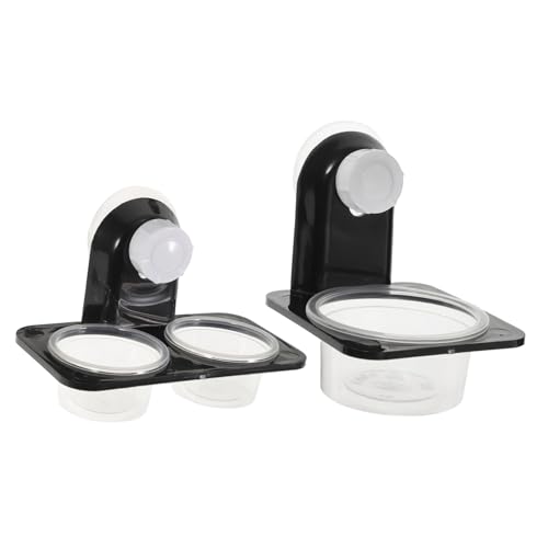 SUPVOX 2 Sätze Teiliges Reptilien Futter und Wassernapf Set mit Starkem Saugnapf Transparenter Schale Glatter Innenfläche für Terrarien Geeignet für Echsen und Schildkröten Einfach zu SUPVOX 2 Sätze Teiliges Reptilien Futter und Wassernapf Set mit Starkem Saugnapf Transparenter Schale Glatter Innenfläche für Terrarien Geeignet für Echsen und Schildkröten Einfach zu von Supvox