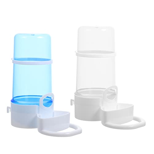 SUPVOX 2 Stück Automatischer Vogelfutterspender Wasserspender Teilig Transparente Futter und Tränkeeinheit aus Langlebigem für Kleine Vögel Papageien und von Supvox