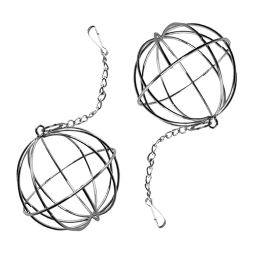 SUPVOX 2 Stück Edelstahl Futterspender Ball für Kleintiere Hängender Hasen Futterautomat zur Stressreduzierenden Beschäftigung Platzsparend für Kaninchen Meerschweinchen Chinchilla SUPVOX 2 Stück Edelstahl Futterspender Ball für Kleintiere Hängender Hasen Futterautomat zur Stressreduzierenden Beschäftigung Platzsparend für Kaninchen Meerschweinchen Chinchilla von Supvox