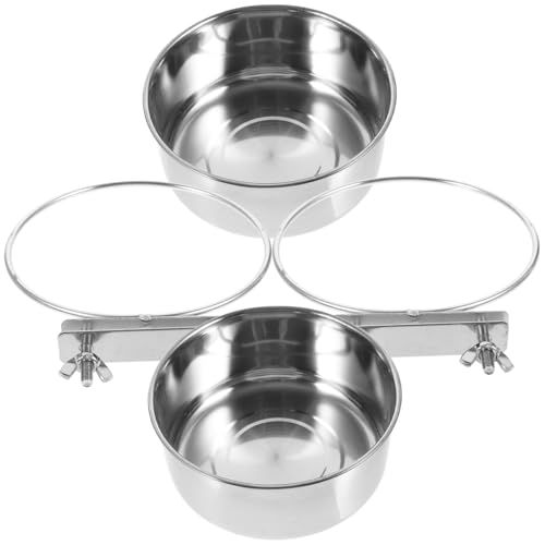 SUPVOX 2 Stück Edelstahl Vogelnapf Käfige Stabile Parrot Futter Wasserschale Wiederverwendbar Einfach zu Befestigen Geeignet für Papageien Tauben Sperlinge und Kleine Vögel SUPVOX 2 Stück Edelstahl Vogelnapf Käfige Stabile Parrot Futter Wasserschale Wiederverwendbar Einfach zu Befestigen Geeignet für Papageien Tauben Sperlinge und Kleine Vögel von Supvox