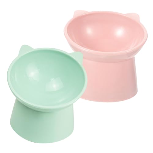 SUPVOX 2 Stück Erhöhte rutschfeste Katzenfutterschale mit Breitem Sockel Kippsicherer Futternapf aus Verschleißfestem Material Schräg Geneigtes Design für Einfache Fütterung Teiliges SUPVOX 2 Stück Erhöhte rutschfeste Katzenfutterschale mit Breitem Sockel Kippsicherer Futternapf aus Verschleißfestem Material Schräg Geneigtes Design für Einfache Fütterung Teiliges von Supvox