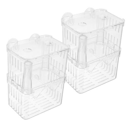 SUPVOX 2 Stück Fischzuchtbox Doppelter Isolierbehälter für Aquarium mit Belüftung Sicherer Brutkasten zur Aufzucht und Isolierung von Jungfischen Langlebig und Zufällige Zufällige Farbe SUPVOX 2 Stück Fischzuchtbox Doppelter Isolierbehälter für Aquarium mit Belüftung Sicherer Brutkasten zur Aufzucht und Isolierung von Jungfischen Langlebig und Zufällige Zufällige Farbe von Supvox