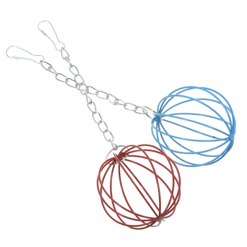 SUPVOX 2 Stück Futterball mit Aufhängung aus Eisen für Kaninchen und Kleintiere Spiel Futterspender für Käfige von Hamstern Meerschweinchen Chinchillas zur Beschäftigung und Fütterung SUPVOX 2 Stück Futterball mit Aufhängung aus Eisen für Kaninchen und Kleintiere Spiel Futterspender für Käfige von Hamstern Meerschweinchen Chinchillas zur Beschäftigung und Fütterung von Supvox