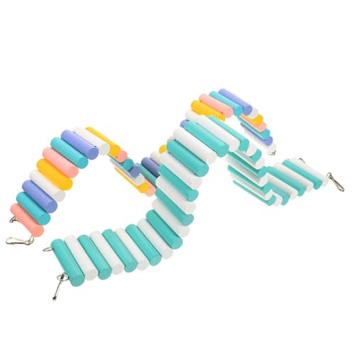 SUPVOX 2 Stück Hamsterleiter Robust Kletterspielzeug für Zwerghamster Kleintiere Käfigzubehör Bunte und Blaue Hängende Leiter für Hamster und Chinchilla von Supvox