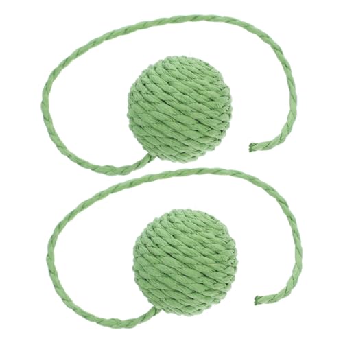 Supvox 2 Stück Katzen Kratzball mit Sisal für Drinnen Langlebig und Sicher für Katzenbeschäftigung und Spielspaß Supvox 2 Stück Katzen Kratzball mit Sisal für Drinnen Langlebig und Sicher für Katzenbeschäftigung und Spielspaß von Supvox