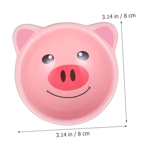 SUPVOX 2 Stück Keramik Napf für Hamster und Kleintiere Langlebig Bruchsicher Leicht zu Reinigen Geeignet als Futter und Wasserschale für Meerschweinchen und Kleine Haustiere von Supvox