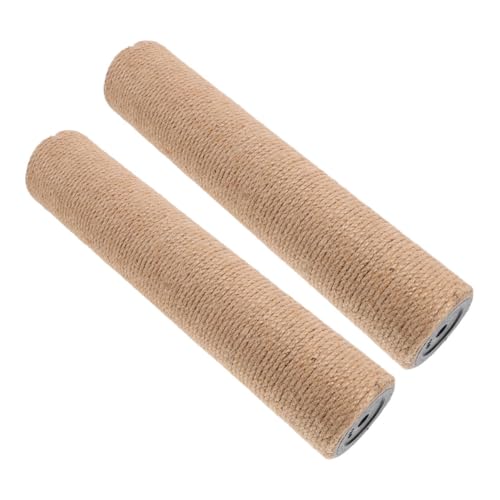 SUPVOX 2 Stück Kratzbaum Ersatzstämme aus Robustem Sisal zum Kratzen und Trainieren für Katzen DIY Kratzbaum Zubehör für Gesunde Krallen und Aktives Katzenvergnügen von Supvox