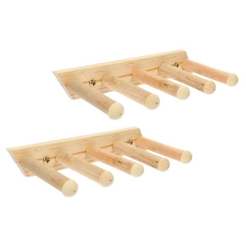 SUPVOX 2 Stück Teiliges Katzen Wandregal aus Holz Stufige Kletterleiter mit Rutschfester Oberfläche Stabile Wandmontage für Sichere Sprung und Kletterplattform Kratzfestes Katzenmöbel von Supvox