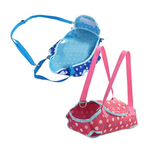 SUPVOX 2 Stück Verstellbare Haustier Tragetasche Atmungsaktiv Leicht für Kleine Hunde Katzen Kaninchen Schulter Umhängetasche für Outdoor Wandern Picknick Geeignet von Supvox