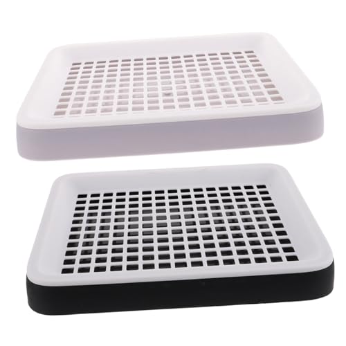 SUPVOX 2Stücke Katzentoilette für Kleintiere Rechteckige Müllschale aus Langlebigem zu Reinigen für Hasen und Meerschweinchen Sicherer SUPVOX 2Stücke Katzentoilette für Kleintiere Rechteckige Müllschale aus Langlebigem zu Reinigen für Hasen und Meerschweinchen Sicherer von Supvox