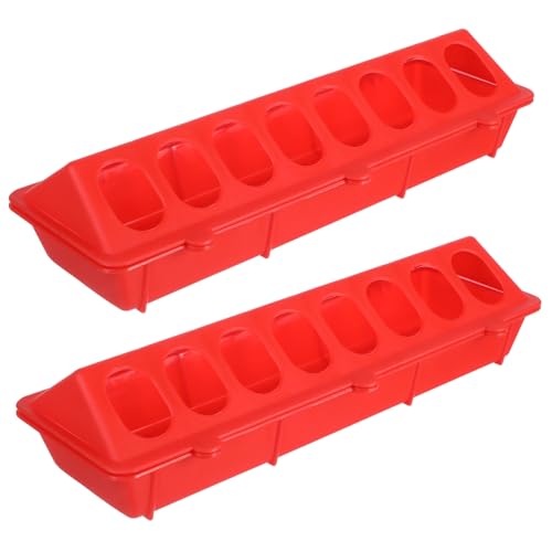 SUPVOX 2Stücke Tauben Futterstation aus Robustem Drop Futterkasten für Tauben Leicht zu Reinigen für Einsatz im Taubenkäfig Rot SUPVOX 2Stücke Tauben Futterstation aus Robustem Drop Futterkasten für Tauben Leicht zu Reinigen für Einsatz im Taubenkäfig Rot von Supvox